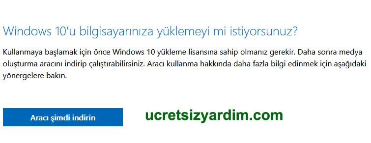 Windows 10 İndirme Aracı